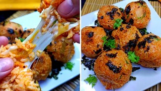 CHEESY KIMCHI FRIED RICE BALLS / CHUBBYTITA