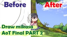 MBAK MIKASA JADI SADGIRL!!! 😭 | Part 2 Coloring | CHIBISTYLE