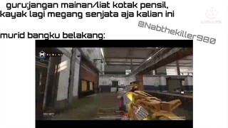 menghalu di kelas moment