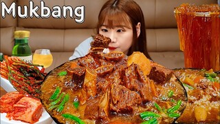 🍖직접만든 소갈비찜,설중매,볶음밥먹방🥘 갈비찜집 사장님도 울고갈 비주얼 😎 혼술 한식 집밥 GALBIJJIM MUKBANG ASMR EATINGSHOW REALSOUND 요리 먹방