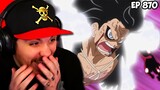 One Piece Episode 870 REACTION | A Fist of Divine Speed! Another Gear Four Application Activated!