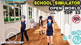 Top 13 Best SCHOOL SIMULATOR Games OPEN WORLD OFFLINE School Simulator Games for Android iOS