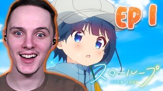 Fishing Simulator: The Anime!! | Slow Loop Episode 1 REACTION/REVIEW | スローループ 第1話