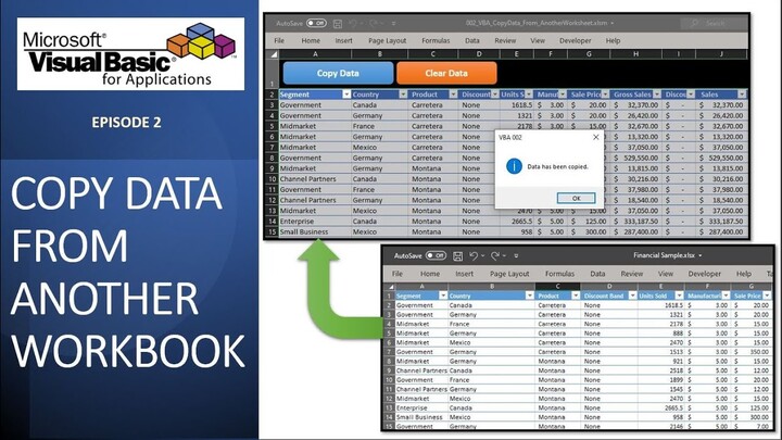 VBA002_Copy Data From Another Workbook using VBA