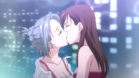 Yuri Anime Kiss Scene In Love Hotel