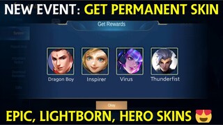 GET PERMANENT LIGHTBORN, EPIC, HERO SKINS FROM THIS NEW EVENT - MOBILE LEGENDS BANG BANG