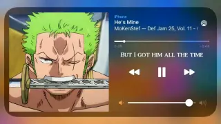 yes‚ zoro is absolutely mine.