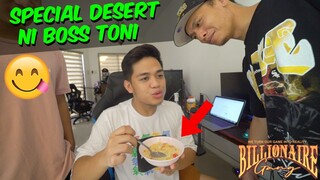 SPECIAL DESERT ni BOSS TONI para kay @Von Ordona Vlogs (HINDI ITO PRANK)