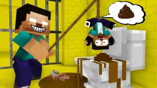 Monster School : BAD FATHER AND POOR BABY HEROBRINE - Funny Minecraft Animation