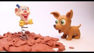 Sweet Doggie Stop motion cartoon for children - BabyClay animals
