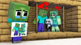 Monster School : Brother Baby Zombie, This's Sister Wolf Girl? - Sad Story - Minecraft Animation