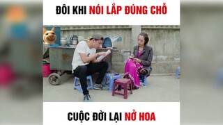 Nói lắp đúng chỗ