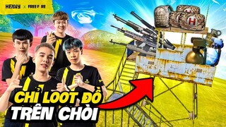 Thử thách lấy Booyah trong rank 4 khi chơi game chỉ loot đồ từ các căn chồi. | HEAVY Free Fire