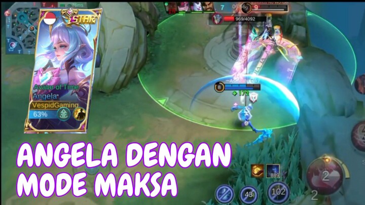 Angela vs argus ruby vs gatot kaca - gameplay Angela mobile legends bang bang