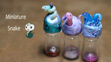 Miniature Snakes on Magic Bottles - Epoxy & Resin Clay