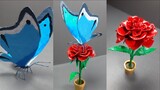 kreasi Bunga Dan Kupu-kupu Keren Menggunakan 3D Pen Dan Mewarnai Dengan Cat Akrilik sangat mudah
