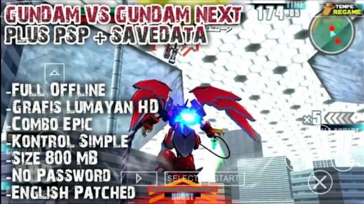 RILIS !!! Game Gundam vs Gundam Next Plus PPSSPP Ukuran Kecil Di ANDROID Offline