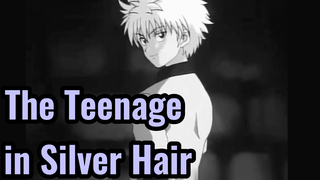 The teenage with silver hair