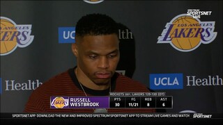 Russell Westbrook after loss to Rockets : "I'm trying to get back to my old self."