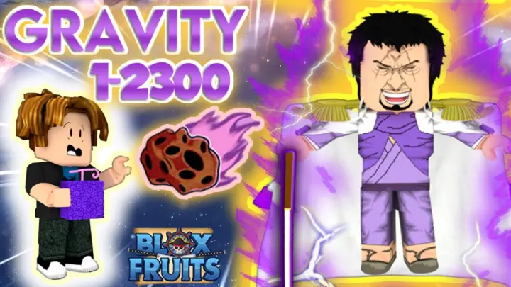 Noob to Max 1-2300 using Gravity Fruit in Bloxfruits|Roblox