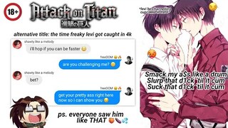 ereri being freaky pt. 3 (levi as cupcakke) | needy levi getting caught in 4K [aot]