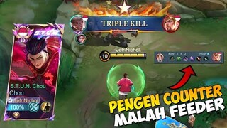 BRO BERFIKIR KALAU MINSITTHAR ADALAH COUNTER CHOU 😱 Mobile Legends