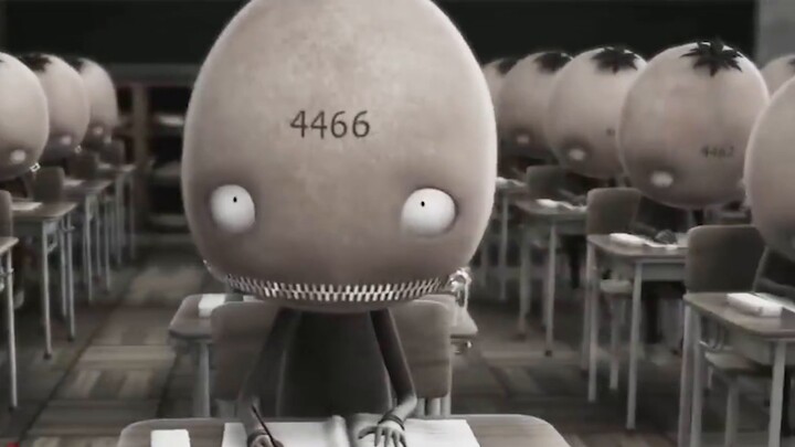 A magical school where the mouths of classmates are all zippered, a satirical animation