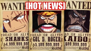 [RESMI] Bounty Semua Yonkou, Rocks Keturunan D, Garp Dan Roger Yang Mengalahkan Rocks