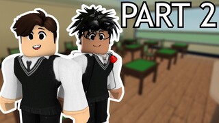 She help him making friends.. | Bacon Hair Love Story | A Roblox Story | Part 2