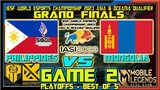 Grand Finals Game 2 - PHILIPPINES (BREN SIBOL TEAM) vs MONGOLIA | IESF Asian Championship 2023 MLBB