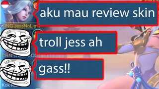 Ujian Review Skin, Jess Mau Di Troll - Mobile Legends