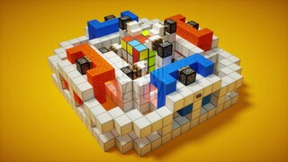 [Minecraft Animation] Rubik's Cube Robot - ใช้ MC เพื่อกู้คืน Rubik's Cube ลำดับที่สาม