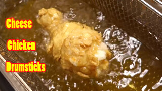 Food making- Juicy cheese drumstick!