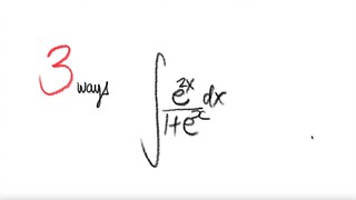 exp integral e^2x/(1+e^x) dx