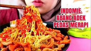 ASMR INDOMIE ABANG ADEK PEDAS MERAPI | ULUL ASMR MUKBANG INDONESIA