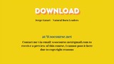 Serge Gatari – Natural Born Leaders – Free Download Courses