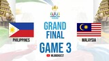 Philippines vs Malaysia Game 3 SEA Games 2023 MLBB Male Category Grand Final | English