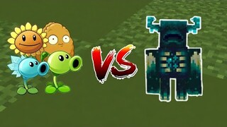 Plants vs Warden in Minecraft PE