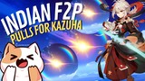 OMG Moment PULLS For KAZUHA | Indian F2p JOD - Genshin Impact 2.8