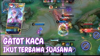 Gatot kaca semakin aktif yah wkwk - gameplay Angela mobile legends bang bang