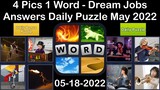 4 Pics 1 Word - Dream Jobs - 18 May 2022 - Answer Daily Puzzle + Bonus Puzzle