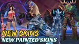 NEW SKINS AND PAINTED SKINS WITH PAINTED EFFECTS | GAMEPLAY | MOBILE LEGENDS