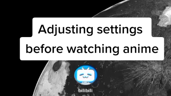 Adjusting settings before watching anime