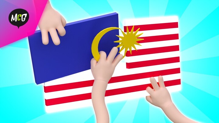 Susun Bendera Malaysia 😍😍😍
