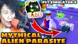 Hatching The New Mythical Alien Parasite & Legendary Meebo In A Spaceship In Pet Simulator X Roblox