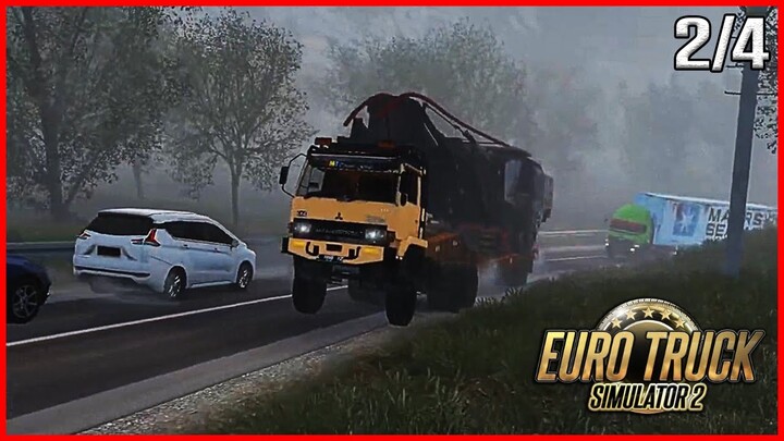 Sendirian Nekat ! Tanjakan Dan Turunan Di Trabas, Solok - Bdr. Lampung Eps 2 ||  ETS 2 Mod Indonesia