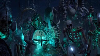 4K "Diablo 4" Necromancer CG promotional animation soundtrack with Chinese and English subtitles