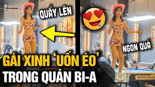 Nhân viên quán Bi-a UỐN ÉO ĐIÊN CUỒNG khiến hàng loạt cơ thủ RUN TAY không có TÂM TRÍ chọc bóng