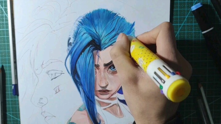 [League of Legends] The painting process of Jinx