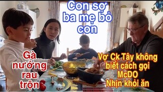 Gà nướng rau trộn/vợ chồng Tây siêu t.kiệm ra biển chỉ nhìn kg dám mua/Cathy Gerardo Cuộc sống pháp